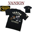 【4サイズ】 nd051 新品 VANSON × TOM JERRY トムとジェリー コラボ刺繍 半袖 Tシャツ TJV-2229 メンズ バンソン ティーシャツ ヴァンソン 【smtb-kd】