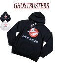 【2色4サイズ】 jg611 新品 GHOSTBUSTERS ゴーストバスターズ ロゴプリント 長袖 プルオーバー スウェットパーカー GHOST-084 メンズ フード スエット トレーナー 【smtb-kd】