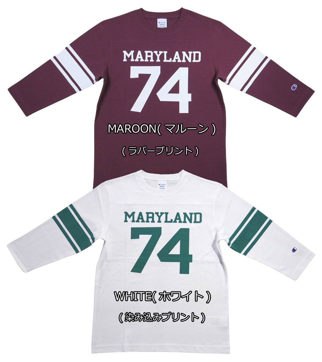 【2色4サイズ】 jg791 新品 Champion トリコロールタグ USAコットン カレッジプリ...