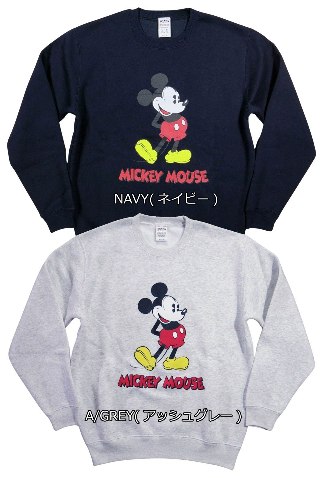 【2色4サイズ】 jh301 新品 HOUSTON × DISNEY コラボ ミッキーマウス レトロプリン...