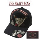 nd641 新品 THE BRAVE-MAN × BETTY BOOP コラボ 刺繍 ツイル地 メッシュキャップ BBB-2362 メンズ ザ・ブレイブマン × ベティ・ブープ MESH CAP 帽子 【smtb-kd】(4)
