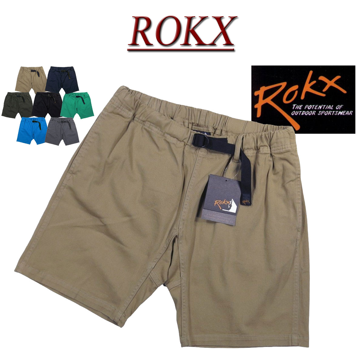 【4/26再入荷! 定番 7色4サイズ】 rx311 新品 ROKX MG ROKX SHORT ロックス ショートパンツ クライミングパンツ RXMS193022 メンズ アメカジ アウトドア ハーフパンツ ショーツ 【smtb-kd】