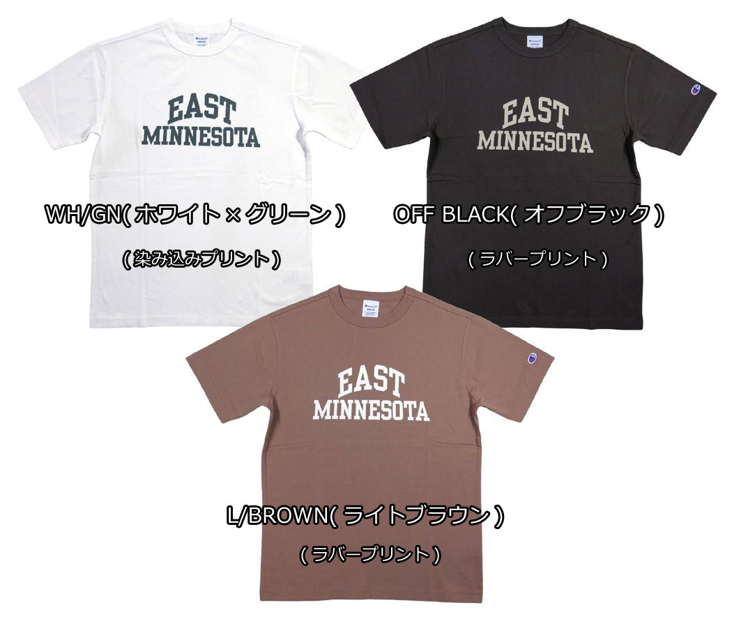 【3色4サイズ】 jh561 新品 Champion トリコロールタグ USAコットン カレッジプリ...