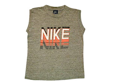 kt073 XXS 80's紺タグNIKEナイキノースリーブTシャツ古着 【中古】