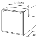 配管カバーH41B(450) ノーリツ(Noritz)給湯器関連部材 H41B-450
