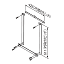 PS設置給湯器取替え専用部材PS金枠セットPK-3 ノーリツ(Noritz)PK-3