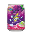 ダイドー ぷるっシュ!! ゼリー×スパークリング味わい グレープ 280g缶 24本入/2ケース〔ゼリー炭酸 振って飲む なたでここ ゼリー飲料〕 送料無料