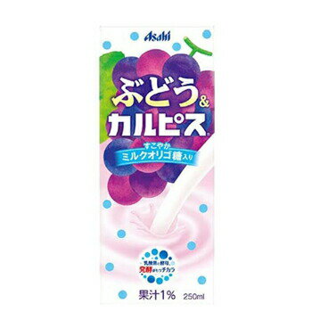 エルビー ぶどう＆カルピス 【250ml】×24本 〔乳酸菌飲料 calpis かるぴす カルピス ブドウ ぶどう 葡萄 グレープ 紙パック〕