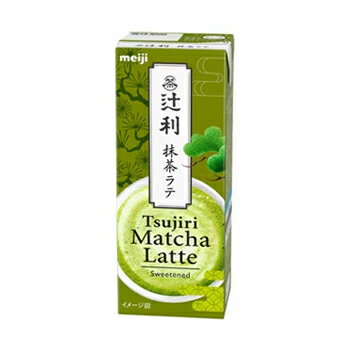 期間限定★ポイント5倍※エントリー必須！明治辻利抹茶ラテ【200ml】×24本 /紙パック200/まとめ買い/ケース販売/ブリックのサムネイル