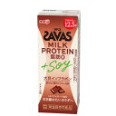 明治 ザバス ＋SOY ミルクチョコレート風味 SAVAS MILK PROTEIN 脂肪0+SOY 200ml×24本入 SAVAS　ミルクプロテイン12.5g 栄養機能食品 ..