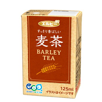 賞味期限間近！エルビー　麦茶　125ml×30本入　紙パック　　 日本茶　お茶　むぎ茶　麦茶のサムネイル
