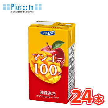 Rakuten - エルビー　マンゴーミックス100％ジュース【125ml×24本入】　紙パック〔果汁100％ マンゴー りんご 〕