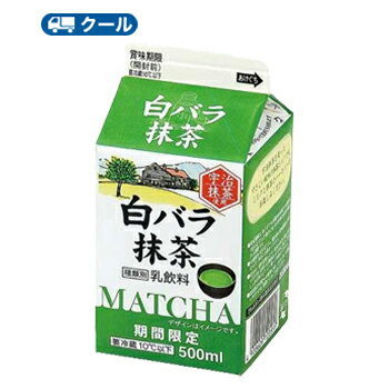 白バラ　抹茶【500ml×6本】 クール便/ミルク　抹茶　まっちゃ　milk