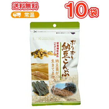 ソーキ ポリポリ納豆こんぶ 85g×10袋/【栄養補助食 ビタミンD 納豆 昆布 おつまみ おやつ】