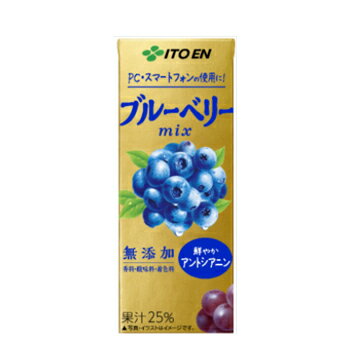 セール期間限定★P10倍※エントリー必須！伊藤園 ブルーベリーmix 紙パック 200ml× 24本入〔果実飲料　フルーツジュース　ブルーベリーミックス　果汁　果実〕