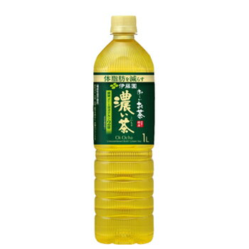 伊藤園お～い濃い茶 PET 1L×12本入【機能性表示食品】〔お～い 緑茶 おちゃ 日本茶〕