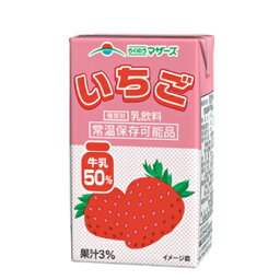 らくのうマザーズ いちご 250ml紙パック 24本入〔苺 いちごオレ ストロベリー〕