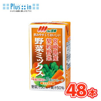 南日本酪農協同 デーリィ 野菜ミックス 125ml×24本入/2ケース 九州 南日本酪農協同デーリィ 常温保存 ..