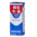 毎日牛乳(常温保存可能品) 200ml× 24本入/2ケース 紙パック〔牛乳 生乳100％ ミルク milk みるく 毎日牛乳〕