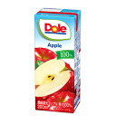 雪印 メグミルク Dole アップル100％ LL200ml×18本入 紙パック 〔ドール 果汁100％ フルーツジュース アップルジュース りんごジュース〕