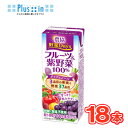 雪印 メグミルク 農協 野菜Days フルーツ&紫野菜100% LL200ml×18本入 紙パック 〔農協 野菜Days 果汁100% 紫野菜 野菜ジュース〕