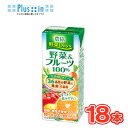 雪印 メグミルク 農協 野菜Days 野菜＆フルーツ100％ LL200ml×18本入 紙パック 〔農協 野菜Days 野菜汁 果汁100％ 野菜ジュース〕