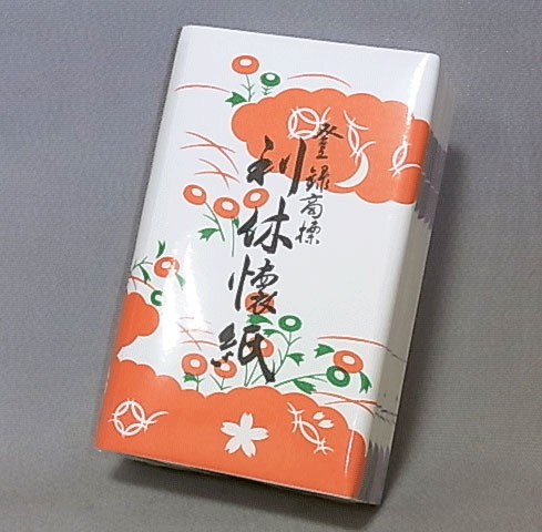 利休懐紙 無地 女子用 （1冊5帖入り） 【お茶菓子を取るのに必要です】【銘々皿代わりに】 1