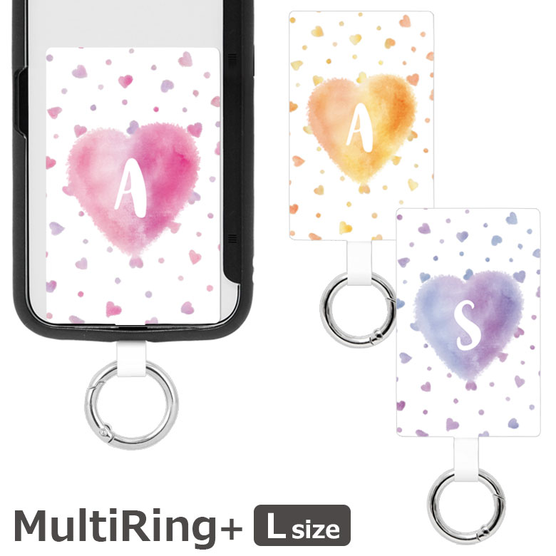 (10%OFFクーポン11/27 01:59まで) Dream Heart グッズ マルチリングプラス Lサイズ パープル スマートフォンリング グリーン スマホケースに挟むだけ 当店オリジナル商品 スマホリング スリム 保持リング カラビナ 便利 雑貨 MultiRing+