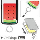 (7/4 20:00-7/11 01:59 15%OFFクーポン) すいか グッズ マルチリングプラス Lサイズ インディアン スマートフォンリング スマホケー...