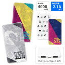 (5/9 20:00〜5/16 01:59 15%OFFクーポン配布) 【PSE適合品】ダンダダン USB typeC typeA モバイルバッテリー 2.1A...