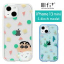 IIIIfit Clear クレヨンしんちゃん iPhone13mini ケース クリア しんちゃん シロ 水色 グッズ iPhone12mini スマホケース クリアカバー カバー ジャケット かわいい アイホン アイフォン オシャレ iPhone12ミニ iPhone13ミニ