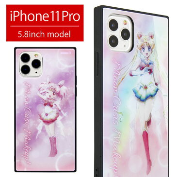 劇場版 美少女戦士セーラームーン iPhone 11 Pro スクエア ガラスケース おしゃれ ケース 四角 ハードカバー iPhone11Pro かわいい iPhone 11pro Eternal エターナル スマホケース カバー アイフォン グッズ ジャケット アイホン