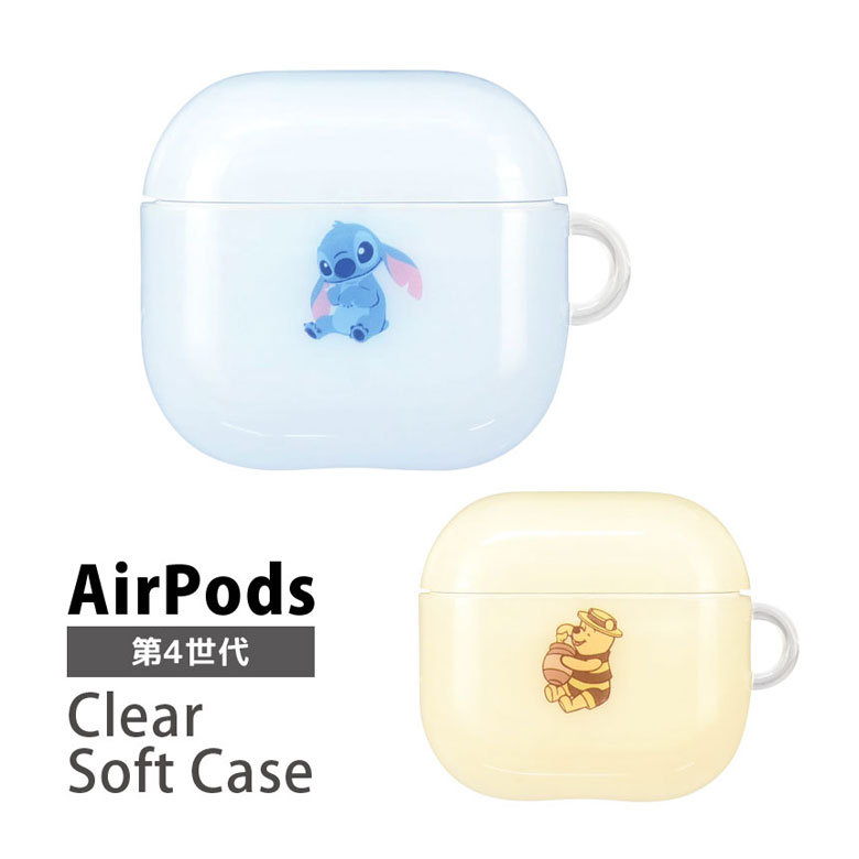 (10%OFFクーポン11/27 01:59まで) ディズニーキャラクター AirPods4 ソフトカバー AirPods 4 第4世代 エアーポッズ Air ...