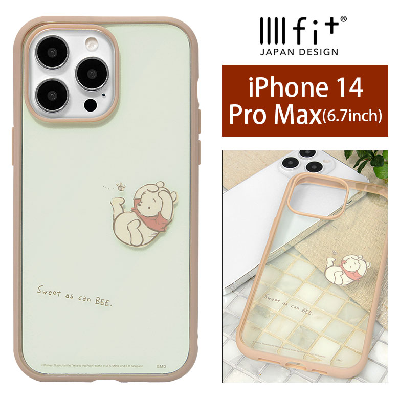 ディズニー IIIIfit Clear iPhone 14 Pro Max クリアケース グッズ プーさん スマホケース iPhone 14Pro max ケース カバー ジャケット かわいい アイホン アイフォン 14ProMax オシャレ 6.7インチ ハードケース