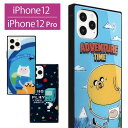 iPhone12 ケース iPhone12 Pro ケース スクエア ガラスケース アドベンチャータイム ケース カバー iPhone12pro フィン ジェイク カートゥーン iPhone12 プロ キャラクター 可愛い スマホケース グッズ アイフォン ジャケット ケータイケース