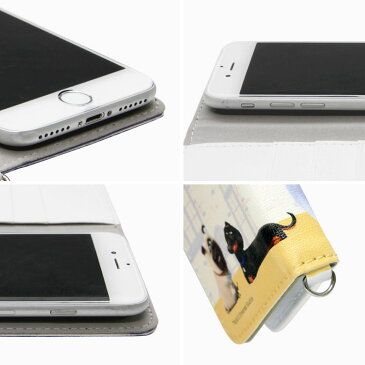 ペット 2 手帳型 スマホカバー Mサイズ スマホケース マルチフリップカバー 汎用 粘着パット貼付タイプ アニマル 犬 うさぎ スマートフォン グッズ オシャレ 多機種に対応 カードポケット付き かわいい キャラクター