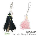 (5/9 20:00〜5/16 01:59 15%OFFクーポン配布) WICKED モバイル アクリルストラップ Lサイズ アクリルチャーム 携帯ストラップ 透明 クリア グリンダ スマホ ストラップ ファスナーチャーム かわいい キャラクター グッズ キーホルダー アクキー(2)