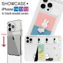 ミッフィー SHOWCASE+ iPhone14 13 12シリーズ 6.1inchモデル対応 写真やカードが入るケース クリアカバー miffy カメラガード 透明 クリア 推し活 クリアケー カバー ジャケット アイホン アイホン オシャレ iPhone 14 Pro ハードケース