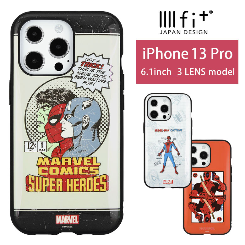 MARVEL IIIIfit iPhone 13 Pro P[X ObY }[xq[[Y XpC_[} fbhv[ AR~ X}zP[X Jo[ WPbg ACz ACtH IV iPhone13 Pro iPhone 13v n[hP[X