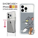 トムとジェリー SHOWCASE+ iPhone 14 13 12 Pro Maxシリーズ 6.7inchモデル対応 写真やカードが入るケース クリアカバー カメラガード 透明 クリア カワイイ ジャケット アイホン アイホン オシャレ iPhone14 Pro Max