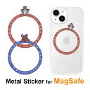 (5/3〜5/6まで15%OFFクーポン配布) トムとジェリー MagSafe対応 メタルステッカー メタルリング MagSafeリング シール マグセーフ 拡...