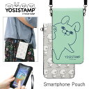 ヨッシースタンプ スマホポーチ スマートフォン タッチ操作対応 ポシェット 斜め掛け うさぎ100% キャラクター スマホ ポーチ くま100% iPhone ...