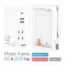 (5/9 20:00〜5/16 01:59 15%OFFクーポン配布) リラックマ フォトフレーム型 ACタップ USBポート付き Type-A Type-C ...