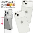 SHOWCASE iPhone 14 13 12 Pro Maxシリーズ 6.7inchモデル対応 写真やカードが入るケース クリアカバー カメラガード 透明 ラメ クリア カワイイ ジャケット アイホン アイホン オシャレ iPhone14 Pro Max