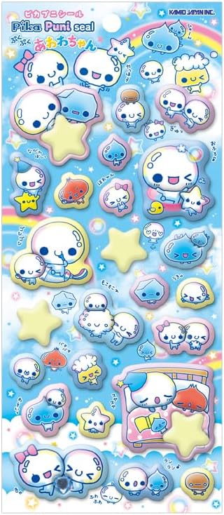 カミオジャパン ピカプ二シール PIKAPUNI ぷくぷくあわわちゃん 229336 平成レトロ...