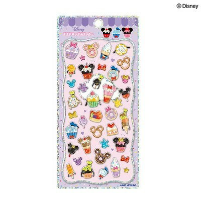 樂天商城 - カミオジャパン プチドロップステッカー ミッキー＆フレンズ スイーツ 307032 Disney 立体 シール ぷっくり しーる シール交換 平成女児