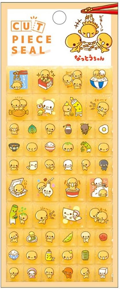 樂天商城 - クラックス カット ピースシール なっとうちゃん 127446 立体シール シール交換 平成女児 平成レトロ