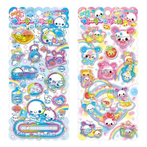 樂天商城 - カミオジャパン ウォーターインシール 平成ファンシー ぷくぷくあわわちゃん/キラウサTWINS しーる ぷっくり 立体 香りつき