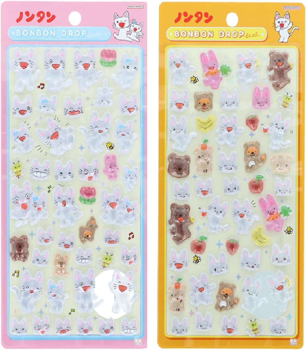 サンスター文具(Sun-Star Stationery) ボンボンドロップシール ノンタン・タータン S8816794 ノンタン・もぐもぐもぐ S8816808