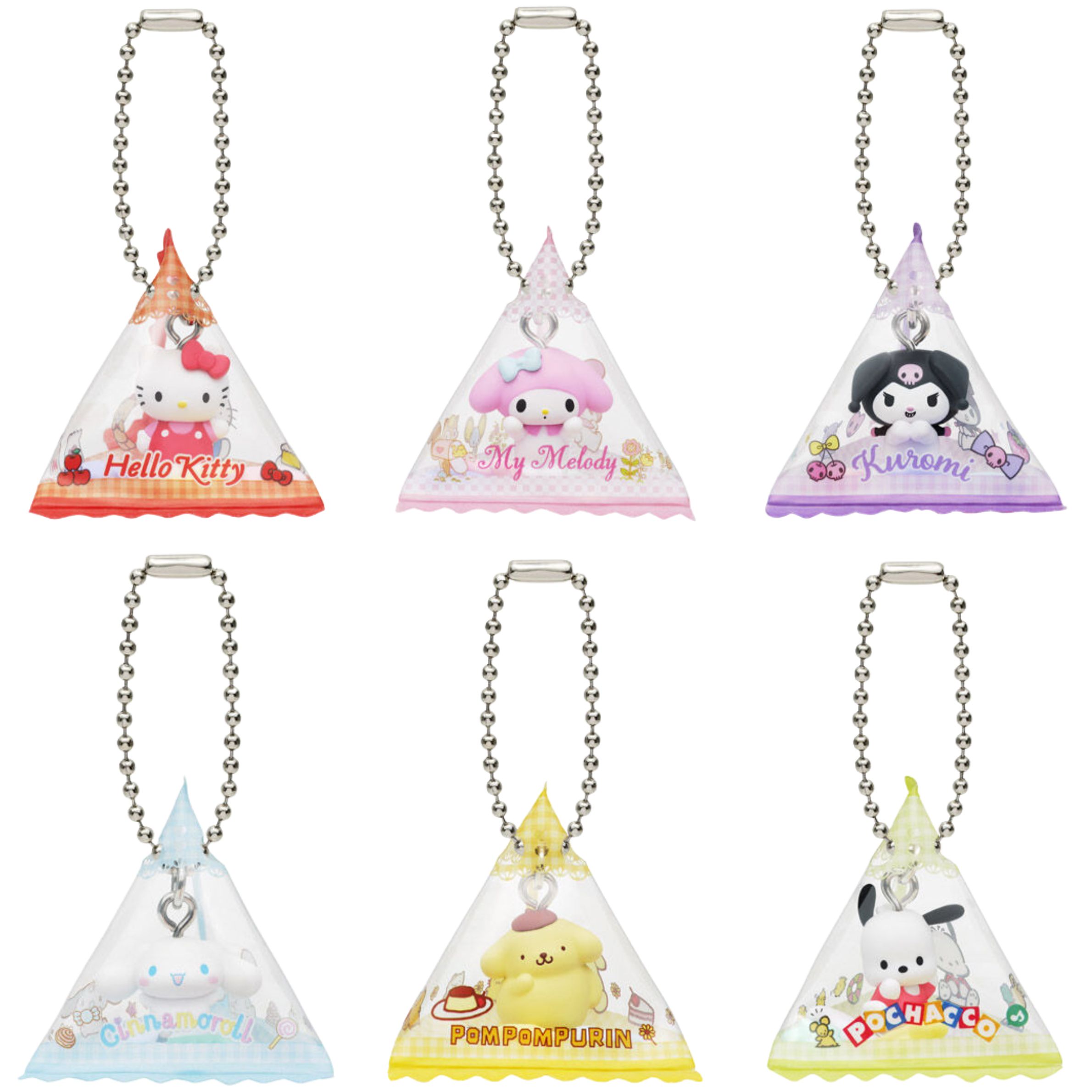 【全6種コンプリートセット】サンリオキャラクターズ シャカシャカテトラチャーム バンダイ ガチャガチャ ガシャポン カプセルトイ
